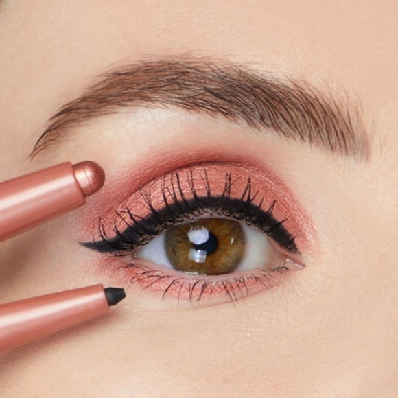 Tarte GOLDEN PINK LUSTER + BLACK Quick Stick Waterproof Shadow & Liner | NEW - Picture 5 of 16